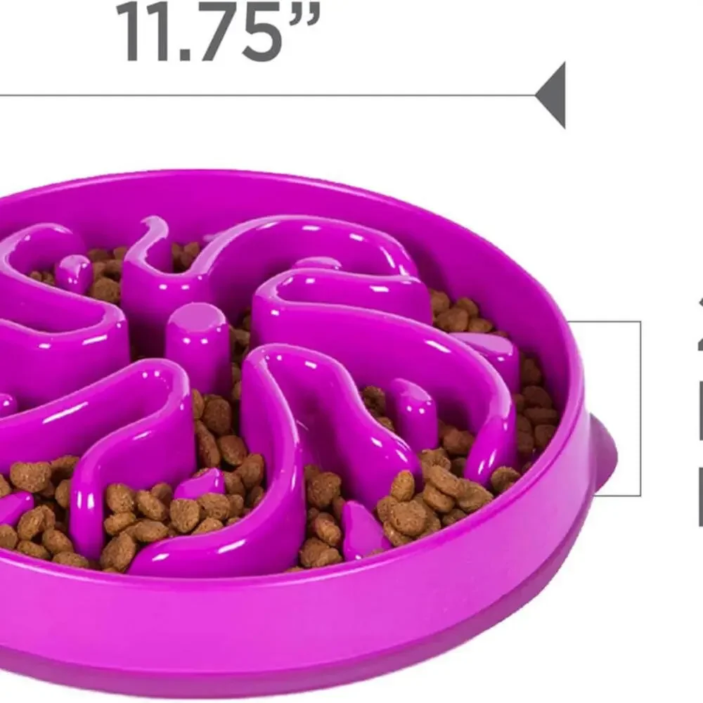 Large Slow Feeder Bowl, Puzzle Maze for Fast Eaters, Medium to Large Dogs,
